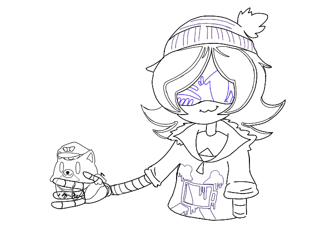 Uzi holding Nog  - Murder Drones 3