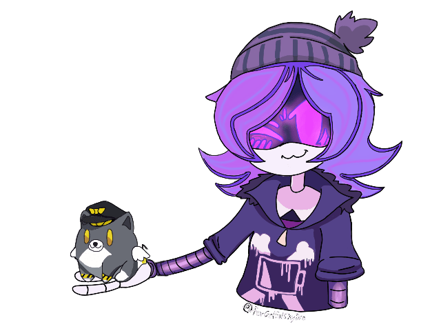 Uzi holding Nog  - Murder Drones 1